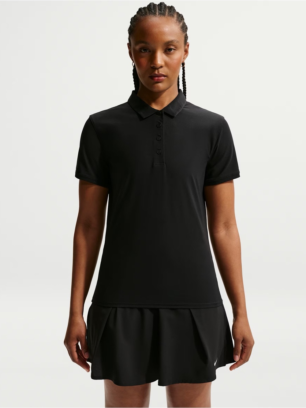 Nike Dri-FIT Black Golf Polo Shirt Women’s XL Athletic Performance Top - Picture 2 of 11